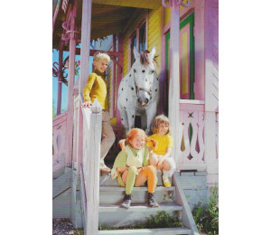 Postkarte - Pippi Langstrumpf Villa Kunterbunt